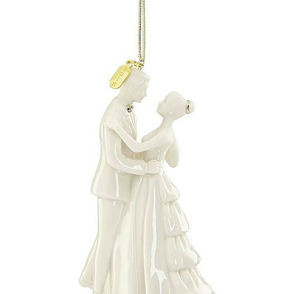 LENOX 2018 Bride and Groom Christmas Tree Ornament